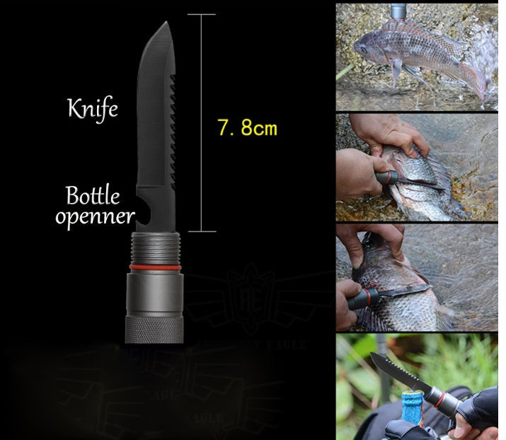 Outdoor Tactical Walking Stick – Multifunctional Alpenstock