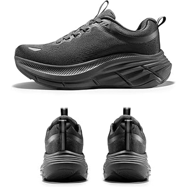 Nortiv8 Womens Size 9 Black Lace Up Elevated Cushioned Walking Athletic Shoes