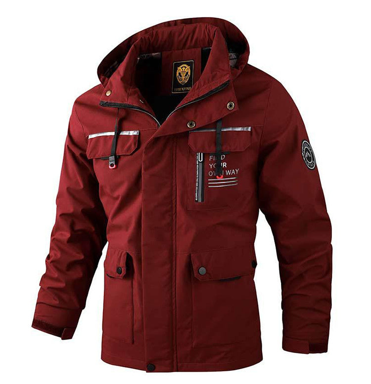 Men’s Windproof Outdoor Hooded Jacket