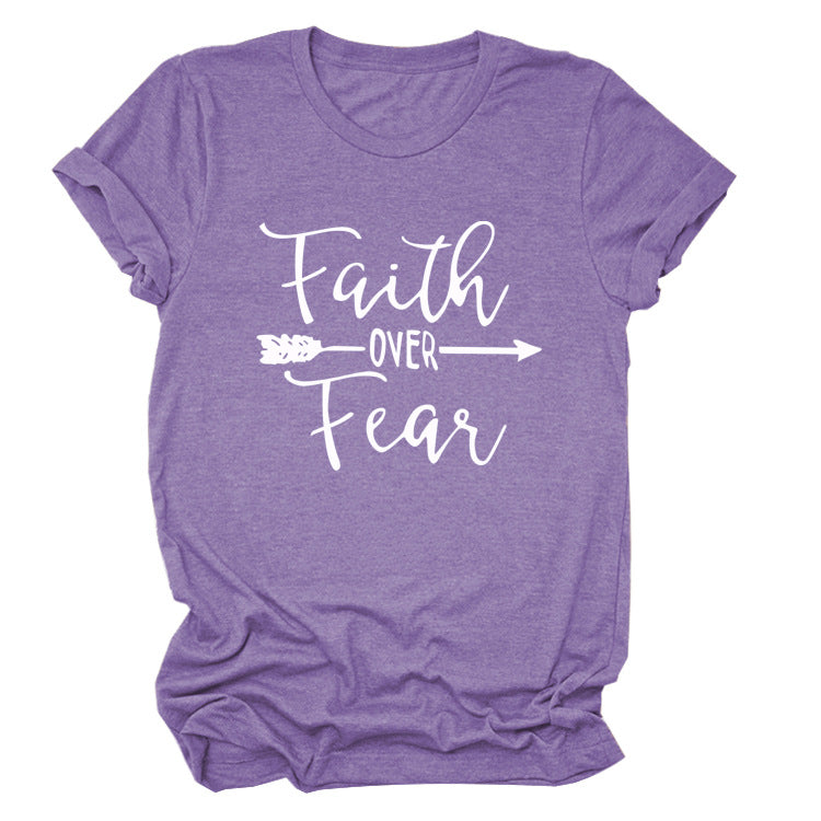 Women's Printed Round Neck Short Sleeve Top – 7 Colors | S–3XL
