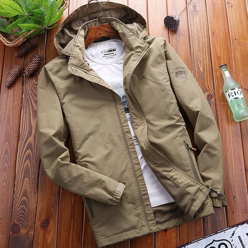 Men’s Autumn & Winter Outdoor Mountaineering Jacket – Casual Velvet