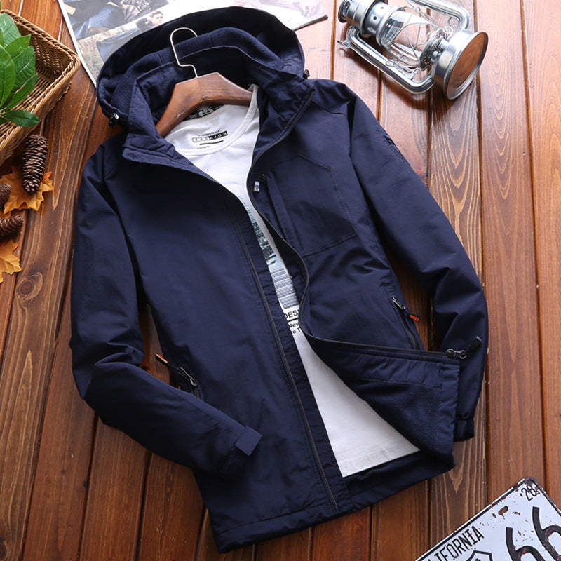 Men’s Autumn & Winter Outdoor Mountaineering Jacket – Casual Velvet