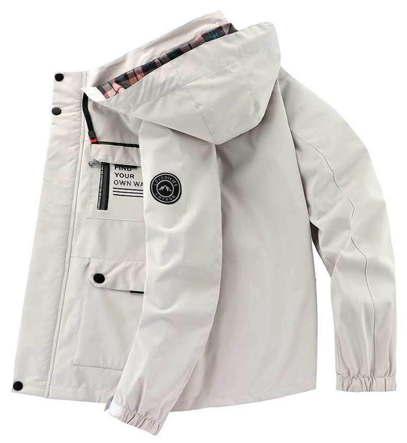 Men’s Windproof Outdoor Hooded Jacket