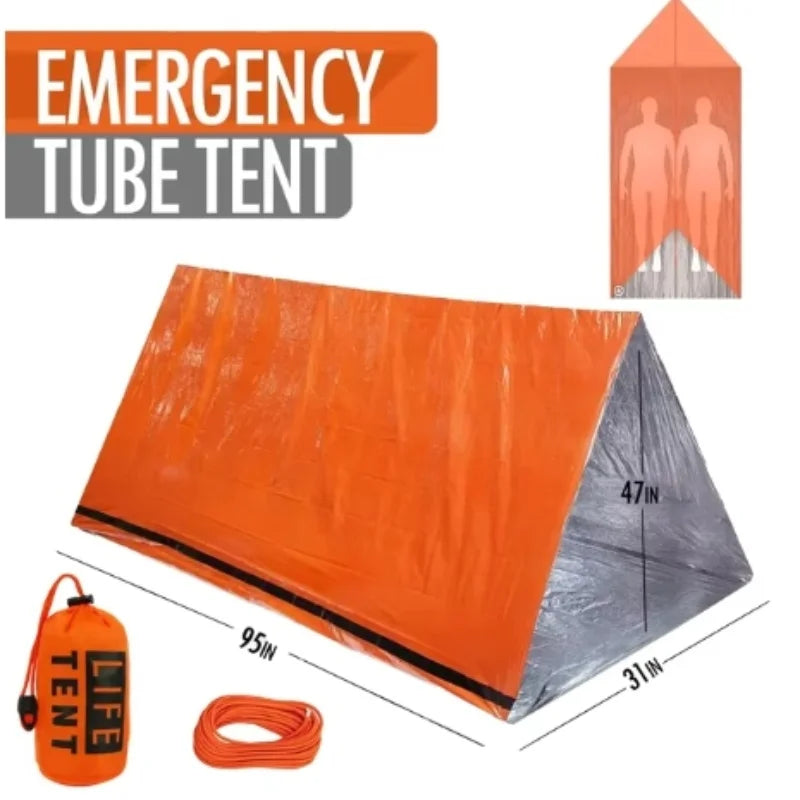 2-Person Waterproof Emergency Camping Tent – Travel & Outdoor Shelter