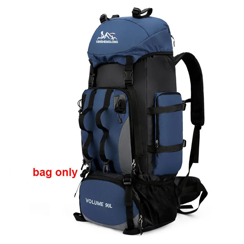 90L Waterproof Hiking & Camping Backpack – Large Capacity Rucksack