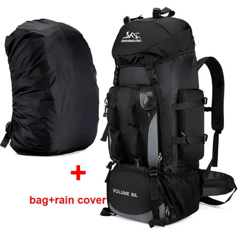 90L Waterproof Hiking & Camping Backpack – Large Capacity Rucksack