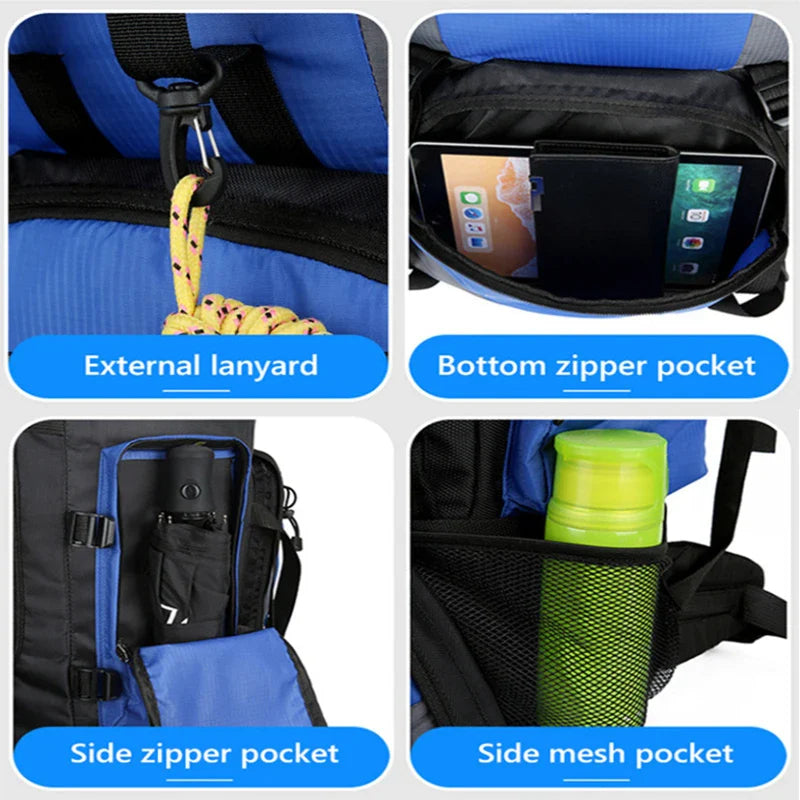 90L Waterproof Hiking & Camping Backpack – Large Capacity Rucksack