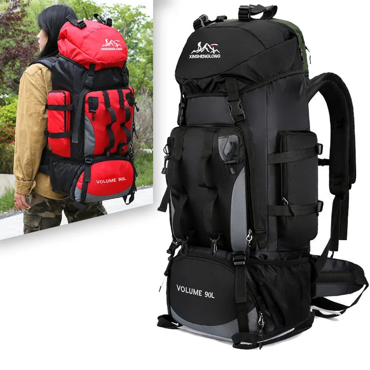 90L Waterproof Hiking & Camping Backpack – Large Capacity Rucksack