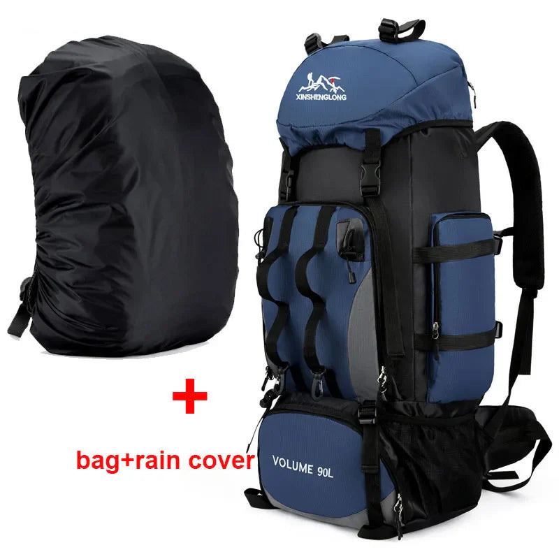 90L Waterproof Hiking & Camping Backpack – Large Capacity Rucksack