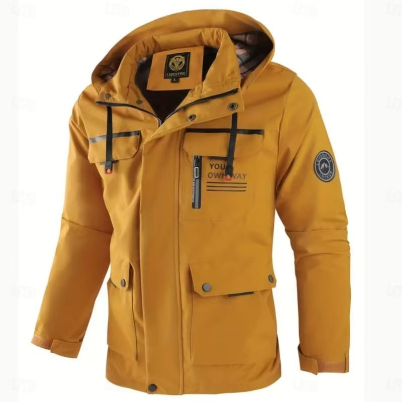 Men’s Windproof Outdoor Hooded Jacket