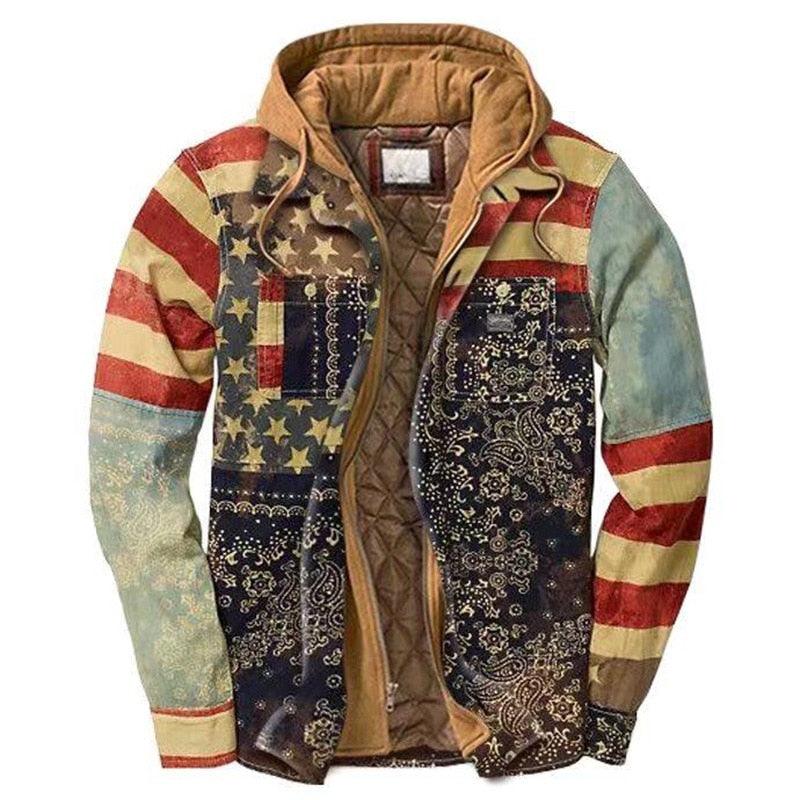 Men’s Autumn/Winter Plaid Hooded Jacket – Soft & Warm Casual Shirt
