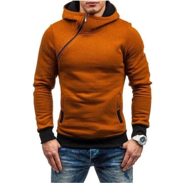 Men’s Slim Fit Hooded Pullover Jacket – Hip Hop Style, Warm Winter Coat