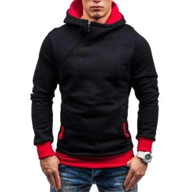Men’s Slim Fit Hooded Pullover Jacket – Hip Hop Style, Warm Winter Coat
