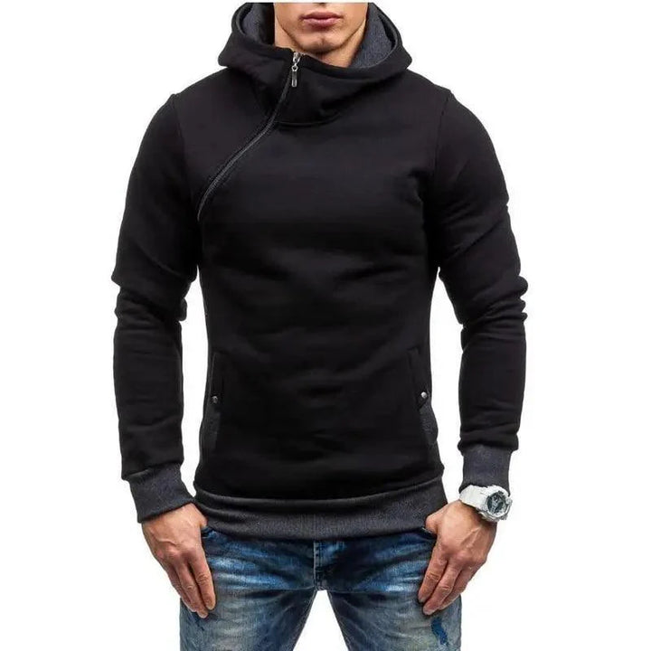 Men’s Slim Fit Hooded Pullover Jacket – Hip Hop Style, Warm Winter Coat